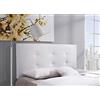 marcKonfort Testiera di Pelle Sintetica Carla 160X60 Bianco