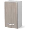 Linea Azzurra Pensile Cucina Sospeso 40 con 1 Anta e 2 Ripiani Mobile in Legno Made in Italy H72xL40xP32 cm cm Facile da Montare (Olmo)