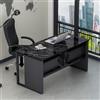 Homidea BOSS Scrivania 150 x 72 x 75,6 cm - Moderno tavolo da ufficio per home office o studio (Marmo Antracite-Nero)