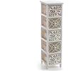 Argonauta Cassettiera Stretta 5 cassetti in Legno cm 26 x 32 x 98 h