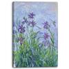 Printed Paintings Stampa su Tela (70x100cm): Claude Monet - Iris Viola