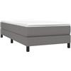 vidaXL Struttura Letto a Rete a Molle Grigio Scuro 80x200 cm Tessuto