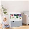 HUOLE Scaffale per libri, libreria, portaoggetti in legno, 2 in 1, mini scaffale per bambini e bambine da 1 a 5 anni, basso e massiccio, soggiorno camera da letto, regalo di compleanno per bambini, 70 x