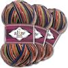 Wohnkult Alize Superwash Comfort - Gomitolo di lana per calzini, 3 x 100 g, 33 colori a scelta (2701)