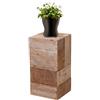 Mendler Colonna tavolino portavasi piedistallo HWC-A15 Legno di Pino massello MDF 30x30x60cm