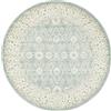 RugVista Ziegler Madison Tappeto, Ø 200 cm, Chiaro Blu/Bianco crema Beige | Rotonda, Pelo medio, Lavabile solo a secco, Oeko-Tex 100, Soggiorno, Sala da pranzo, Camera da letto
