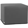 ARKETICOM Dado Pouf Poggiapiedi CUBO Ecopelle Sfoderabile Puff Grigio 55 cm