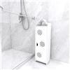 HUOLE Mobile da Bagno, Armadietto da bagno impermeabile, bianco a pavimento, per riporre oggetti per la casa, per WC, camera da letto, cucina, soggiorno, Stile Moderno,75 * 20 * 24cm - Bianco (B)