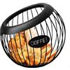 Generic Cestino per cialde di caffè - Organizer da Tavolo con Grande capacità | Portacialde in Metallo | Scaffale per bancone del | Organizzatore di per Gli Amanti del caffè