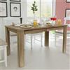 MOBCANT Tavolo da Pranzo 140x80x75 cm Rovere, Tavoli bar alti Tavolino da balcone Tavolo cucina Bancone cucina Geeignet für Hotel Soggiorno Appartamento Sala da pranzo