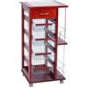 LIBEROSHOPPING.eu - LA TUA CASA IN UN CLIK Carrello salvaspazio con cesti portafrutta portabottiglie Ruote e Piano (Ciliegio)