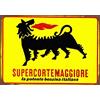 BCTS Targa da Parete in Metallo, Stile Vintage, con Scritta The Agip, 20 x 30 cm