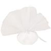 Generico 25 veli portaconfetti Velo Porta Confetti con Tirante per creazione Veloce ciuffetti bomboniere Sacchetti bomboniera Vari Colori 25 Pezzi (Bianco con Pois)