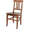 t m c s Tommychairs - Sedia Artemisia per cucina bar e sala da pranzo struttura in legno di faggio verniciato color noce antico e seduta in legno
