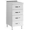 WEBMARKETPOINT Cassettiera cucina 40 cm bianco