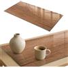 Generic Piano per Tavolo Rettangolare 140x70 cm | Base In Vetro Temperato | Lastra di Protezione | Installazione Semplice | Cuscinetti Antiscivolo | Per Tavoli Mobili Fai Da Te | Decorativo - Legno Classico