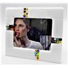 LE GEMME DI VENEZIA Portafoto in Vetro di Murano E Murrine Millefiori cm 18X15 Made in Italy