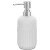 Inbagno Dispenser Sapone Bianco, 280 ml in Ceramica, Linea Cup
