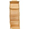 HOUSE COLLECTION (HSC) Organizer Armadio 30 x 30 x 84 cm, con 4 ripiani, Salvaspazio Portatutto da Appendere per Maglioni, T-Shirt, Scarpe, Borse - Senape - House Collection
