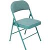 5 five simply smart 5Five - Sedia pieghevole FLEXY+, verde, metallo e tessuto - 46,5x46,5x79,5 cm - Comoda seduta extra salvaspazio, arredamento per interni