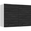 B BELINI GROUP Belini pensile cucina SG 80 cm, con 2 ante, Ebano Reale