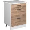 Vicco Mobiletto base per cucina R-Line, Sonoma, 60 cm