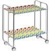 DON HIERRO Carrello da cucina pieghevole grigio con ruote BAUHAUS 2 ripiani