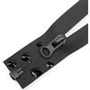 Erlif Cerniera nera divisibile, plastica, impermeabile, per esterni, TPU (100 cm)