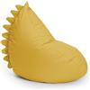Lumaland Pouf per bambini Monster | Pouf per bambini | Impermeabile Bean Bag per interni ed esterni | Materiale facile da pulire | 80 x 80 x 70 cm e 2,9 kg leggero [giallo]