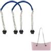 Generico Manici Borsa,Manici per Borse Uncinetto,Manici per Borse Lunghi Corti Sottili Manici in Pelle PU tracolle per O Bag Manici per Borse da Tenere a Mano per la Realizzazione (Blu Scuro)