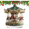 Generico Decorazioni Natalizie per Tavolo | Decorazione Casa 2D con Babbo Natale | Casa Decorativa del Villaggio di Natale | per Interni Festivo Vacanze Soggiorno Camera da Cucina Ufficio Ingresso