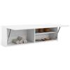 Homgoday - Armadietto da bagno a parete, per bagno, sospeso, armadio a muro, pensile, armadio per bagno, colore bianco, 100 x 25 x 30 cm, in materiale legnoso