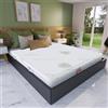 Morflex materassi & cuscini Morflex®-Guscio Fodera Ricambio Veste Materasso Matrimoniale 190X160 Alto 20 cm-Rivestimento Sfoderabile Imbottito con Cerniera-Tessuto Aloe Vera con Cerniera -Fascia Traspirante- Produzione Italiana
