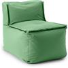 Lumaland - Poltrona a sacco modulare, facile da espandere e leggere, lavabile, impermeabile, per interni ed esterni, 54 x 81 x 70 cm, color verde pastello