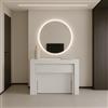 VE.CA.s.r.l. VE.CA - Tavolo Allungabile con 2 Panche, Made in Italy - Kit Karen Console Allungabile fino a 3 Metri, 14 Posti - Arredo Moderno da Sala da Pranzo, Salvaspazio (Bianco Frassinato, KIT)
