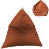 Rebecca Mobili Pouf A Sacco, Puff Poltrona Sacco, Arancione, Poliestere, da Interno, Soggiorno Camera Da Letto - Misure: 50 x 110 x 130 cm (HxLxP) - cod. RE6519
