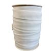 Generico Sbieco 25 MM Cotone 100 Metri Traversino Diagonale (Bianco)