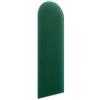 murando - Testiera Letto Imbottita, Ovale, Velluto Antimacchia, 100x20 cm | 1 Pezzo, Pannelli Decorativi per Pareti, Cuscini Testata Letto, Pannelli Imbottiti, Verde Bottiglia, Produzione EU