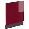 Vicco Pannello frontale R-Line, Rosso, 60 cm Senza piano di lavoro, per la libera combinazione all'interno di sistemi cucina modulari