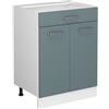Vicco Mobiletto base per cucina R-Line, Grigio-blu, 60 cm