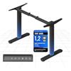 FLEXISPOT LunoX Scrivania regolabile in altezza - con gambe di tavolo eleganti e arrotondate (forma rotonda), design armonioso, altezza 71-118 cm, capacità di carico 80 kg, protezione anti-collisione
