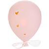 Generico Palloncino in Porcellana Rosa con Luce LED 10x13x6.5 cm BOMBONIERA