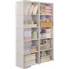 Generic Armadio armadio - organizer | Stazione appendiabiti | Armadio Storage Abbigliamento Organizer | Armadio Stoccaggio Vestiti Organizzatore Armadio per Vestiti Piegati Abiti Cappotti H