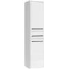 Badplaats B.V. Mobiletto da bagno Florence 30 x 35 x 130 cm, bianco lucido - Mobile da bagno alto con 2 ante e 1 cassetto