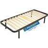 Win Bed IDEALE - RETE SINGOLA 80x190 Ortopedica a Doghe in Legno - Telaio in Acciaio con Piedi Smontabili Antiscivolo
