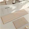 Hixingo Tappeto Cucina in Diatomite, Passatoia Cucina Antiscivolo Lavabile Tappeti da Cucina, Tappeto da Cucina Tappeto da Bagno Tappetino per Doccia, Design Moderno (60x180cm,Marrone)