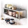 LVLDAWA Pensile Da Cucina In Acciaio Inox, Mensole Sospese Parete Per Cucina, Ripiano Per Mobiletto Resistente Per Ristorante E Bar(60X30X40CM)