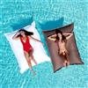 Avalon - Cuscino Galleggiante per Piscina Pouf Poltrona Sacco Way Grande, Pouffe Amaca, Pouf a Sacco in Tessuto Tecnico Antistrappo e Impermeabile, Arredo Moderno, Made in Italy(175x140cm-Tortora)