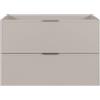 3E 3xE living.com Mobile da bagno in cashmere + maniglia argento, 46 x 80 x 57 cm