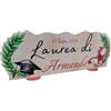 PV Grafik® Centro Tavola Laurea Personalizzato, Centro Tavola confettata Laurea, Cappello Laurea, Allestimento Laurea Nome per Confettata Personalizzato (L2)
